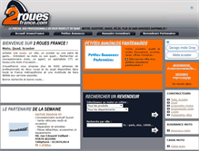 Tablet Screenshot of 2rouesfrance.com